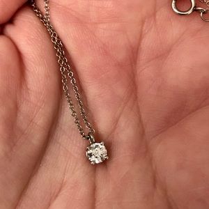 Tiffany & Co. .25 Carat Diamond/Plat. Pendant